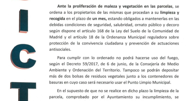 Limpieza y desbroce de parcelas